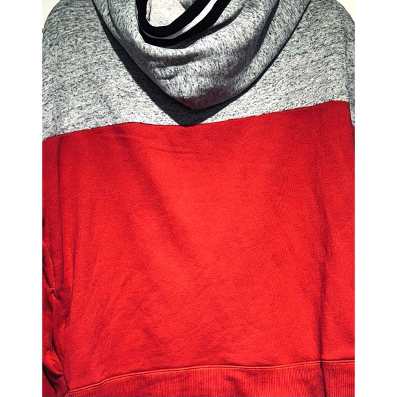 Pink Victoria's Secret Colorblock Pullover Hoodie Red,Gray,Black,White Women's L - Picture 6 of 7
